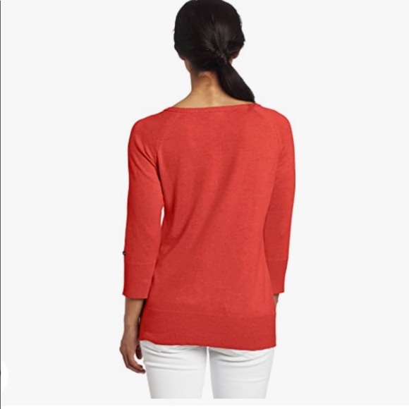 •Columbia• Perfect Layer Henley Sweater in Burnt Henna Heather - Size Small - Picture 8 of 10